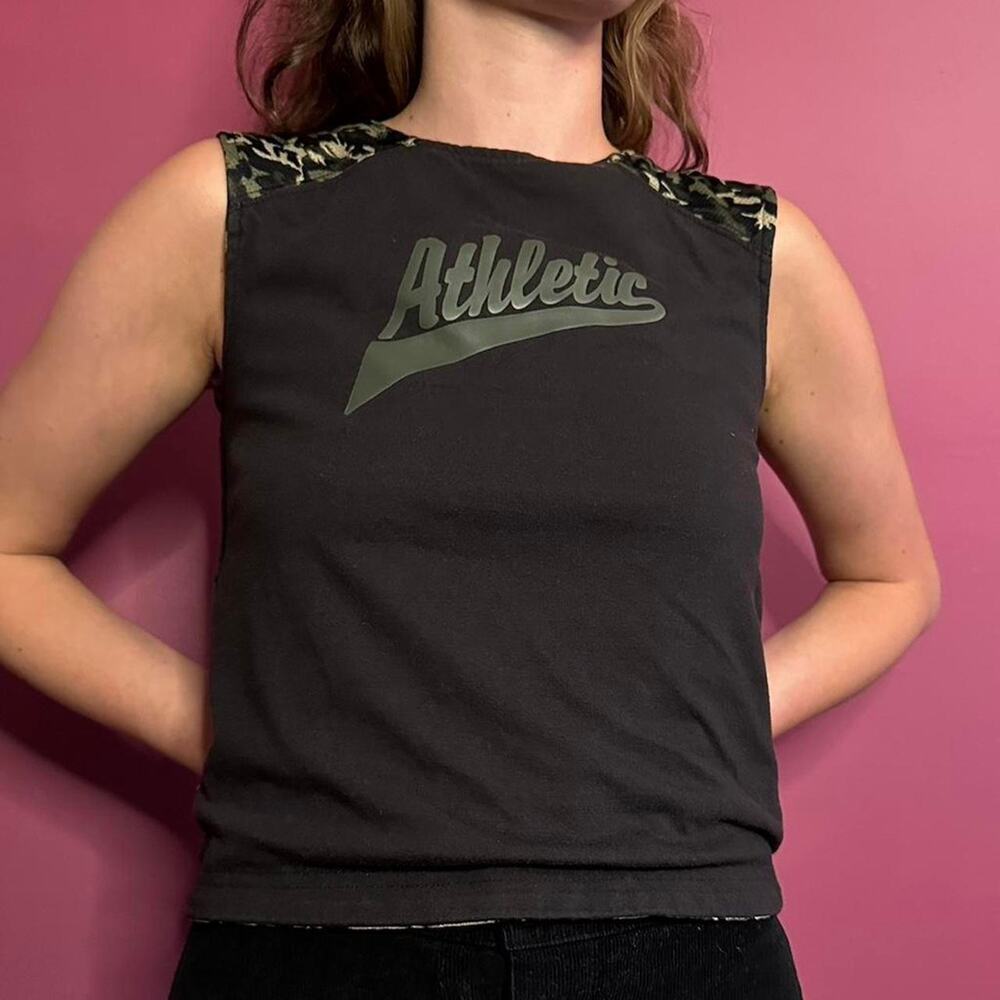Y2K Blokette Jersey Reversible Athetlic Camo Baby Tank